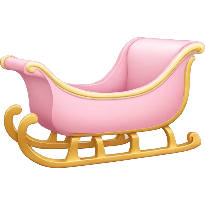 light pink sleigh emoji