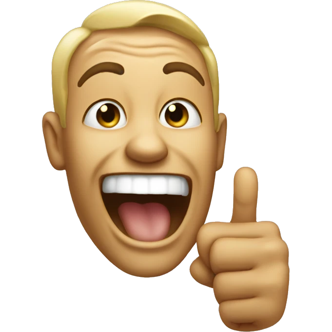 laughing and pointing emoji