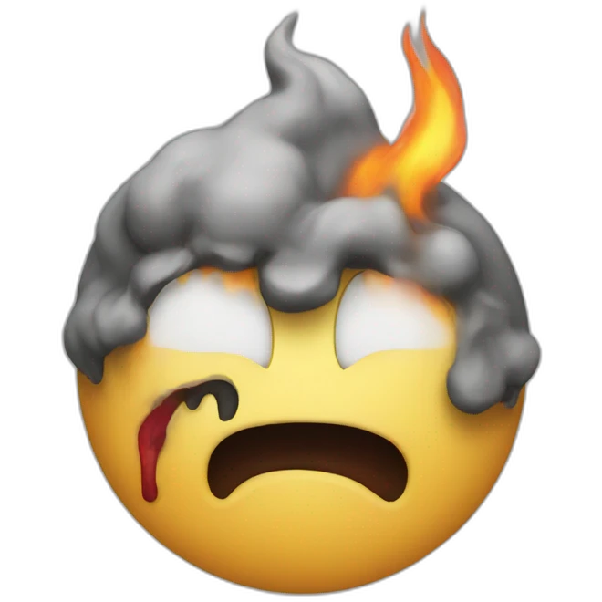 burn out emoji