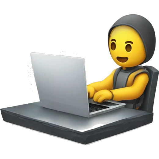 cybersportsman with laptop emoji