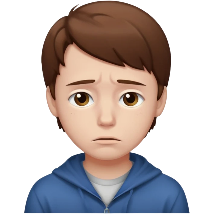 Make a sad boy emoji