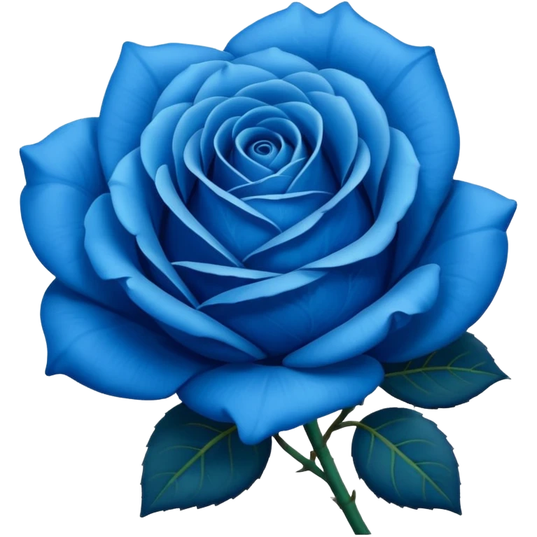Rosa azul emoji