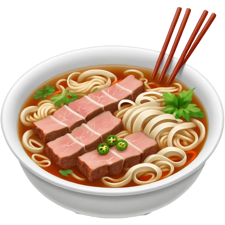 Bowl of pho emoji