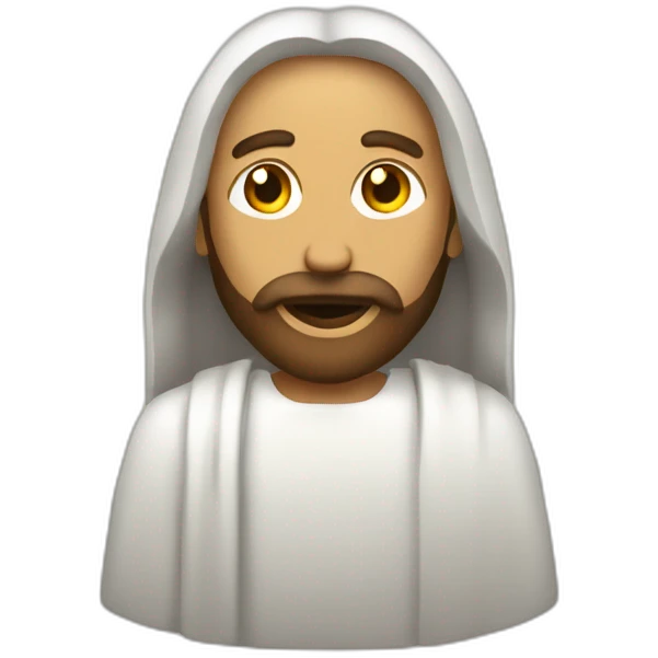 Jésus qui coure emoji