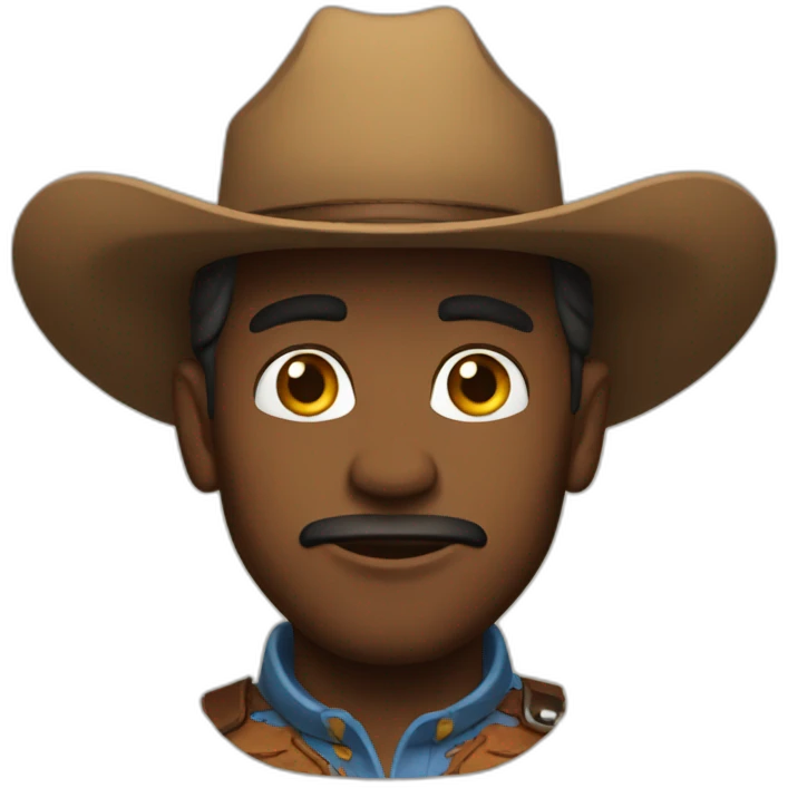 Intelectual cowboy emoji