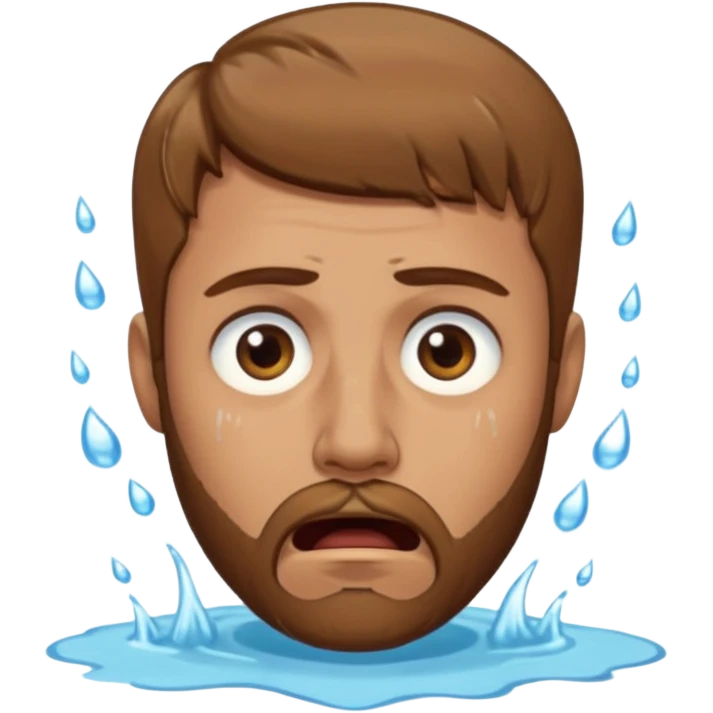A man with light brown hair and a short brown beard making a wah cry face emoji