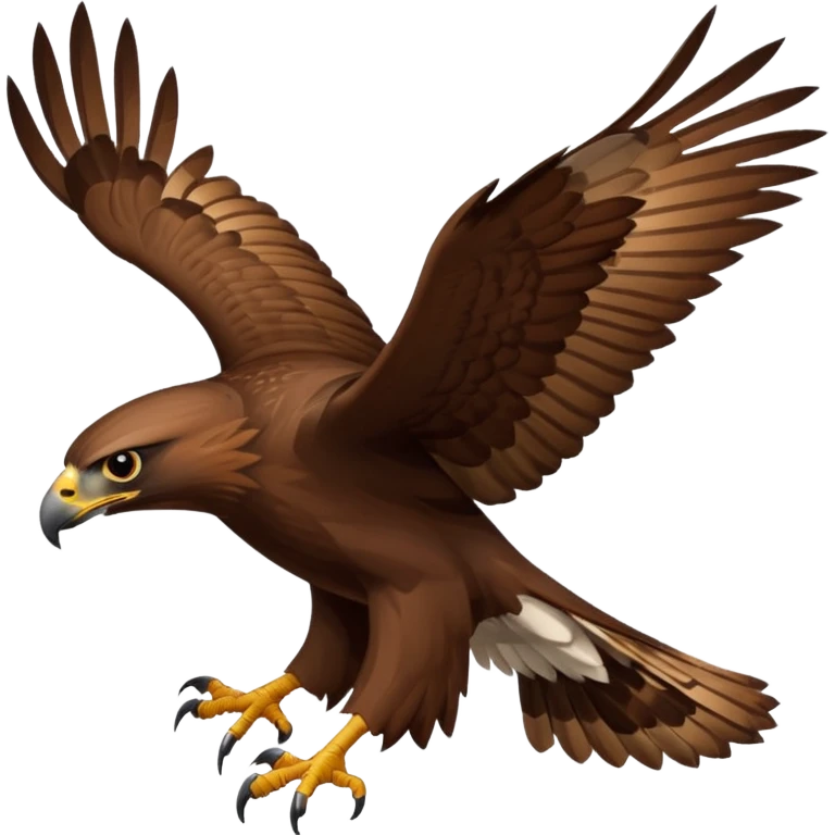 a flying hawk emoji