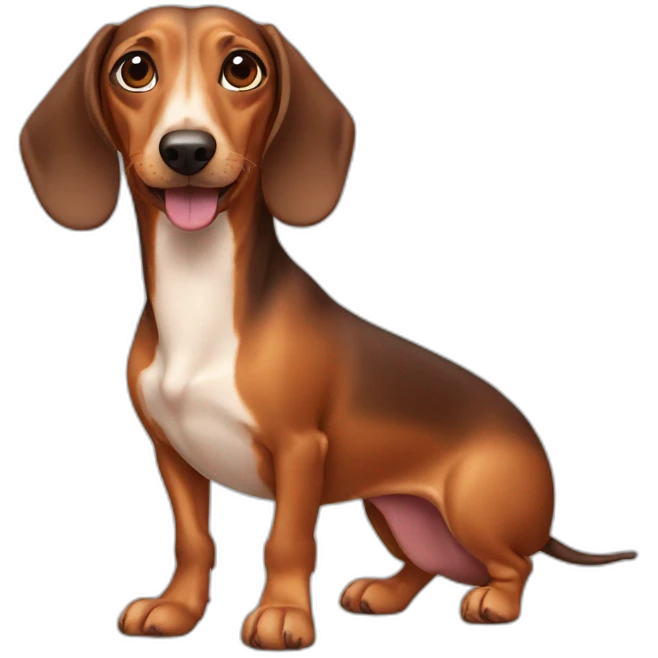 Weiner dog emoji