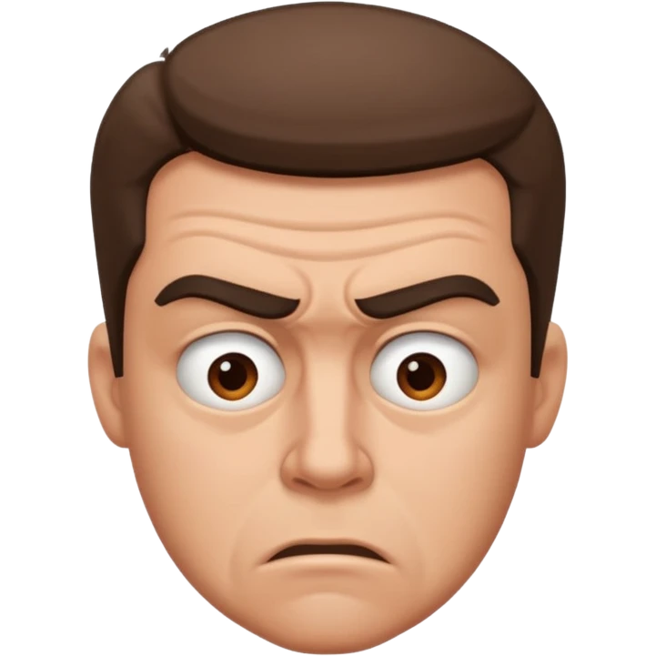 расстроенный Собянин в реалистичном стиле  emoji