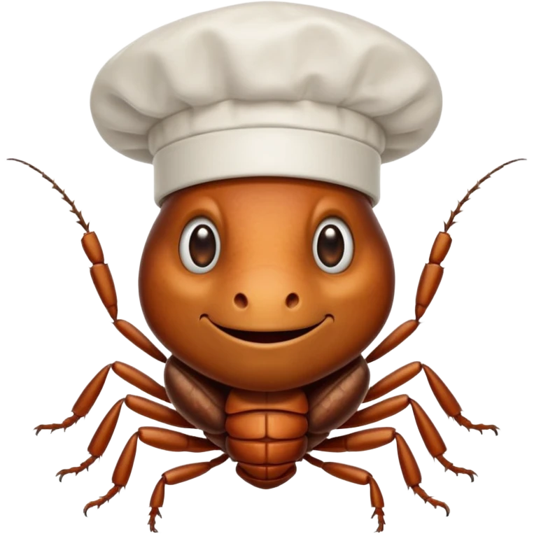 Cockroach with chef hat emoji