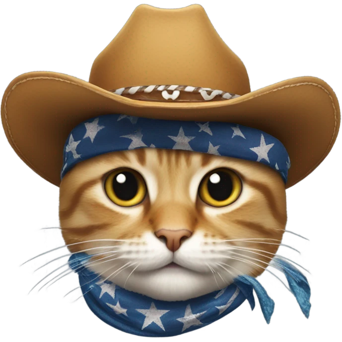 Texan cat emoji