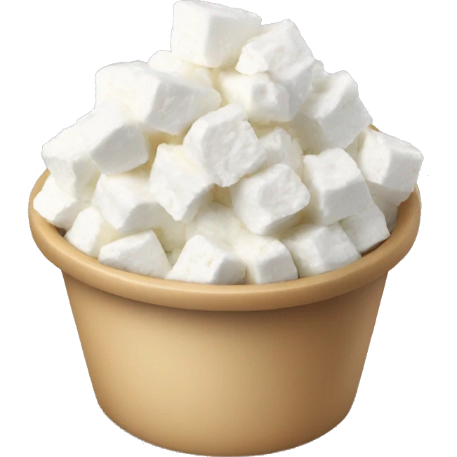 handful of cottage cheese  emoji