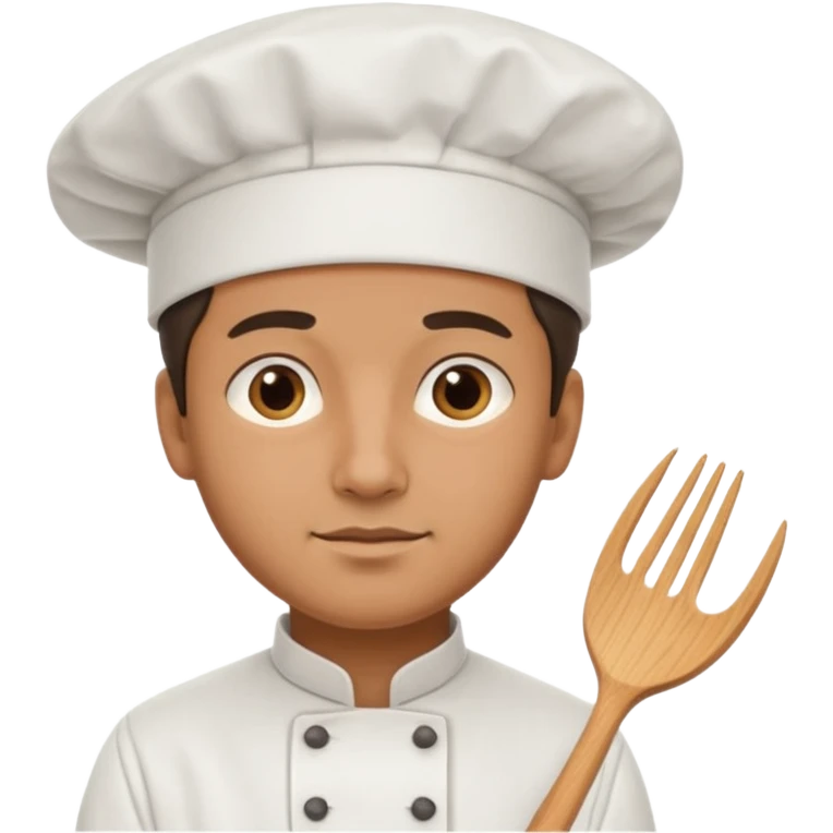 man with chef cap no utensil emoji