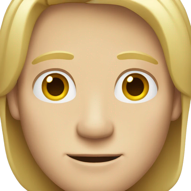 white man with a blond middle part  emoji