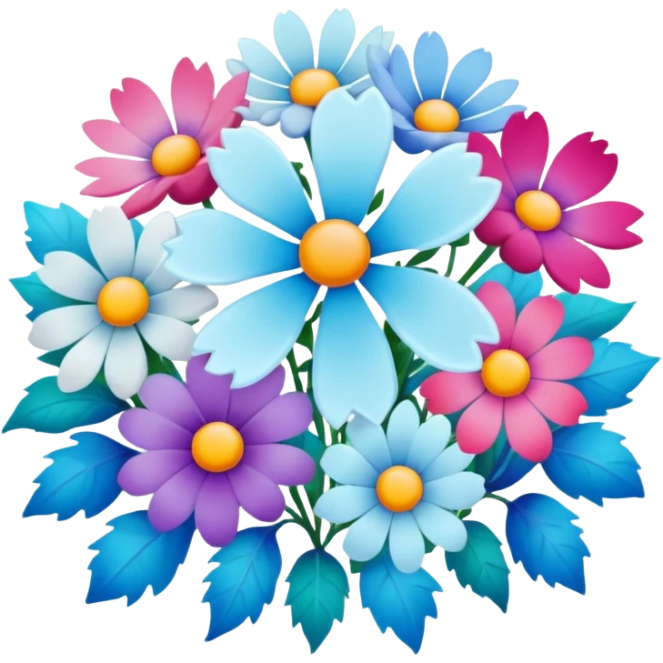 artic flowers bouquet   emoji
