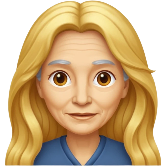 WOMEN HAIR GOLD AGE 70 YEAR OLD emoji