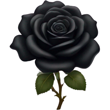 Black Rose  emoji