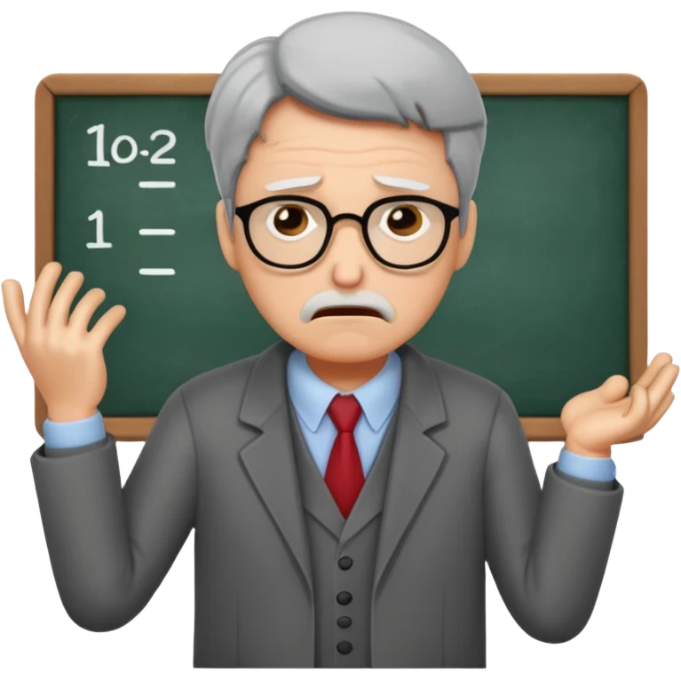 Professor cancelling class emoji