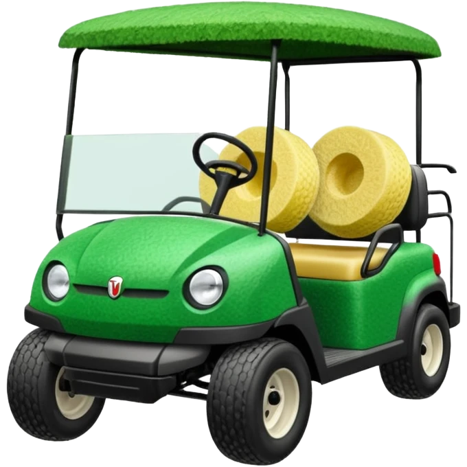 Loofah on golf cart  emoji