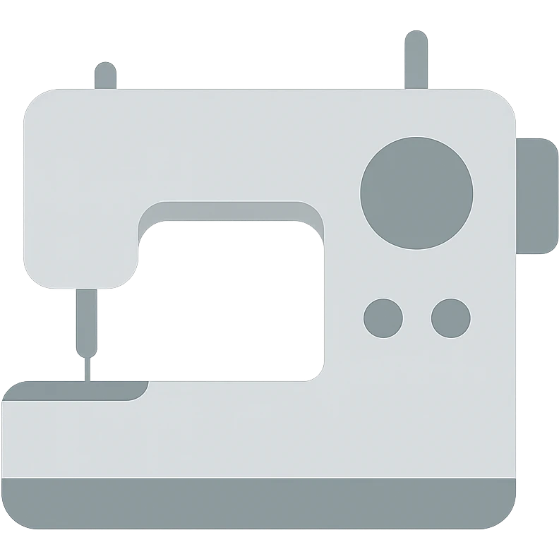 A minimalist sewing machine, suitable for a business presentation emoji