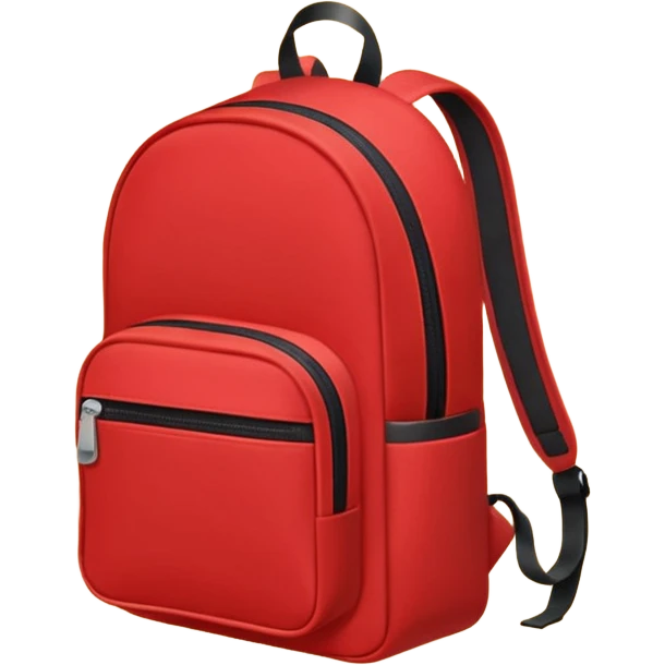 red small backpack emoji
