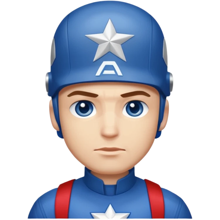 captain america head shot emoji