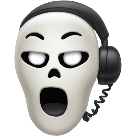 Ghostface on the phone  emoji
