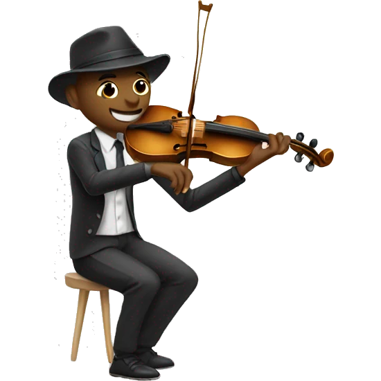 Cricket playing violin emoji