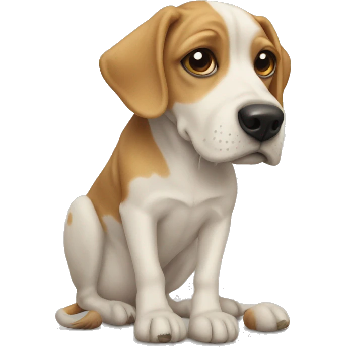 Dog on top of a human emoji