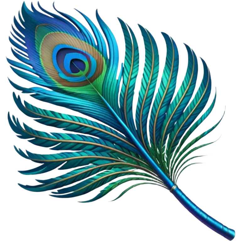 Peacock feather 3d emoji
