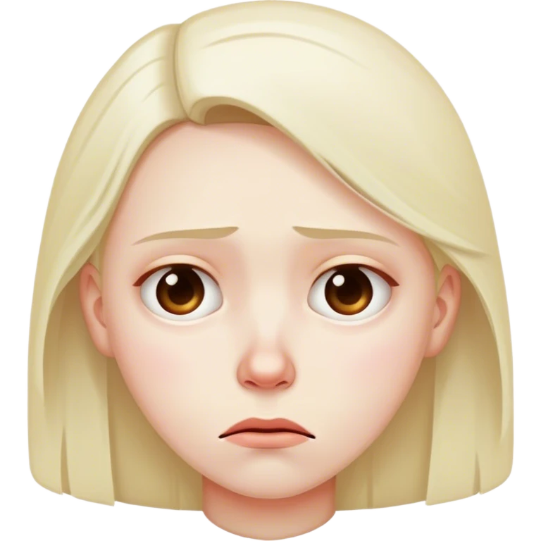 Disappointed and sad emoji