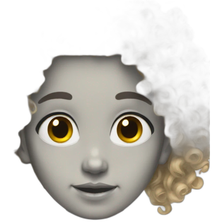 Only head. 17 year old. Curly hear emoji