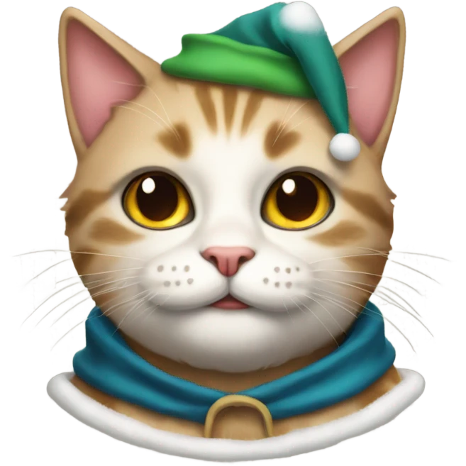 santa cat boy portrait emoji