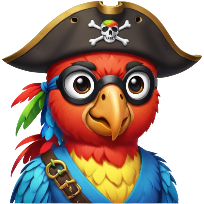 pirate and parrot emoji