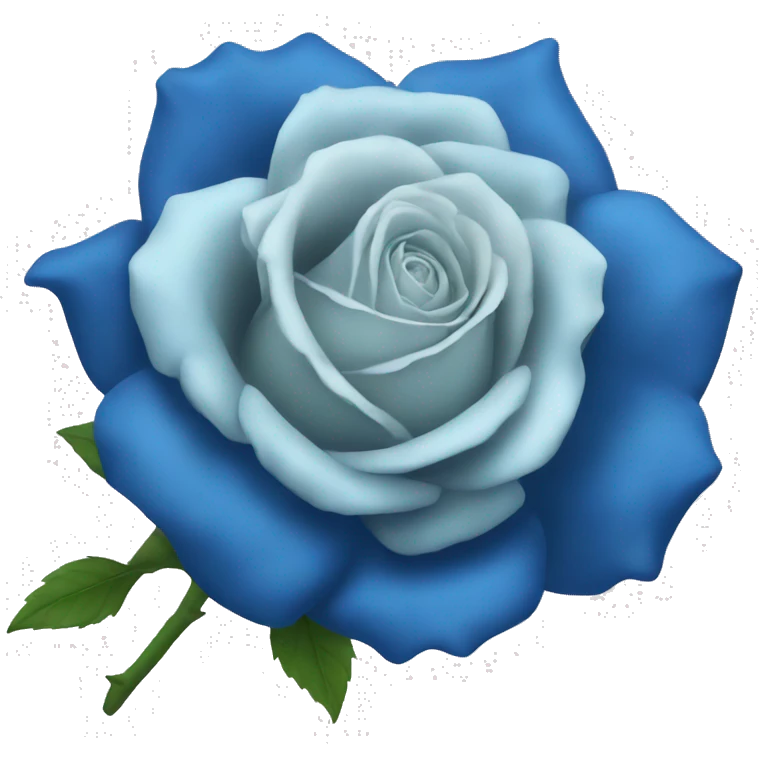 Blue rose emoji