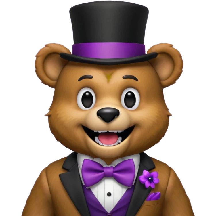 Freddy from Five Nights At Freddy’s laughing emoji