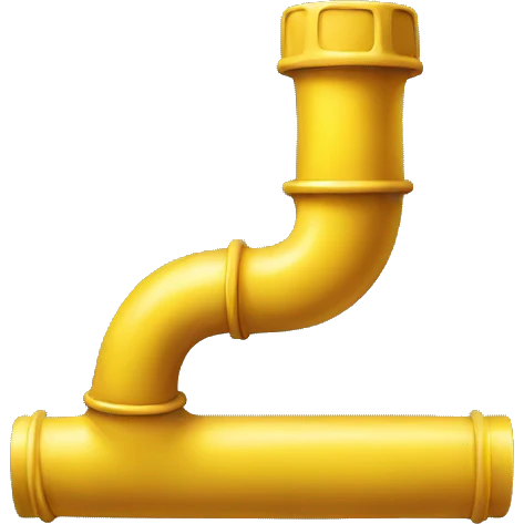 Yellow pipe  emoji