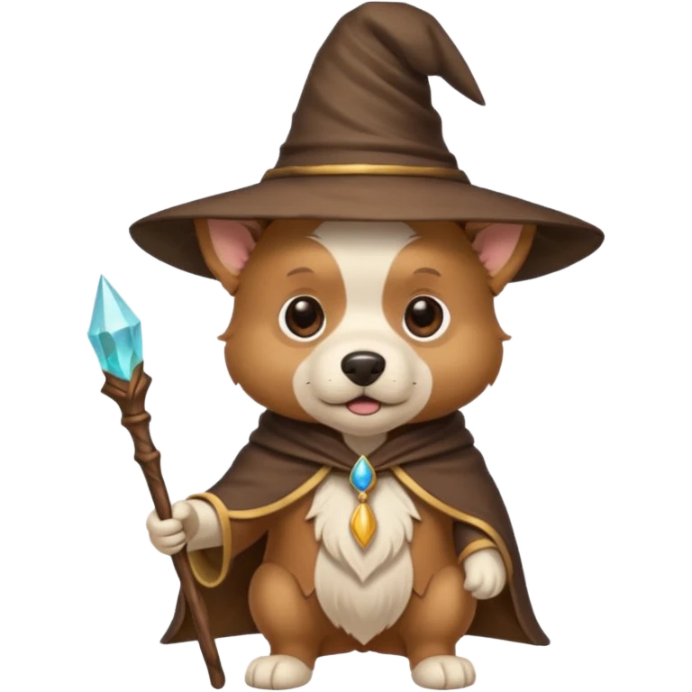 Dog wizard emoji