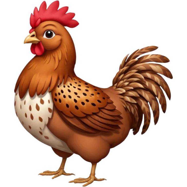 Cinnamon Queen hen emoji