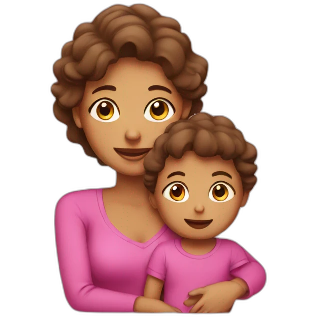 mom with babay emoji
