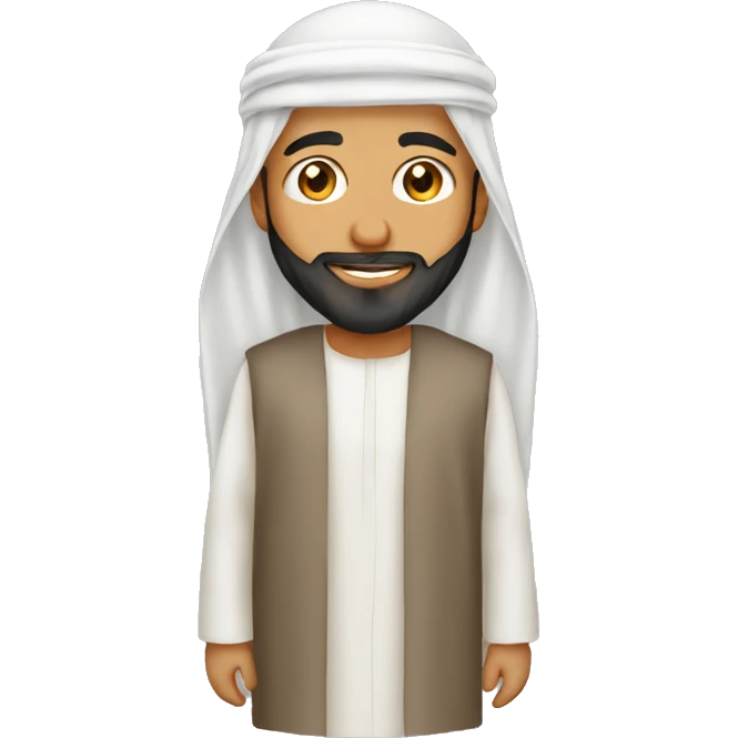 Arabian thawb only, without a man emoji