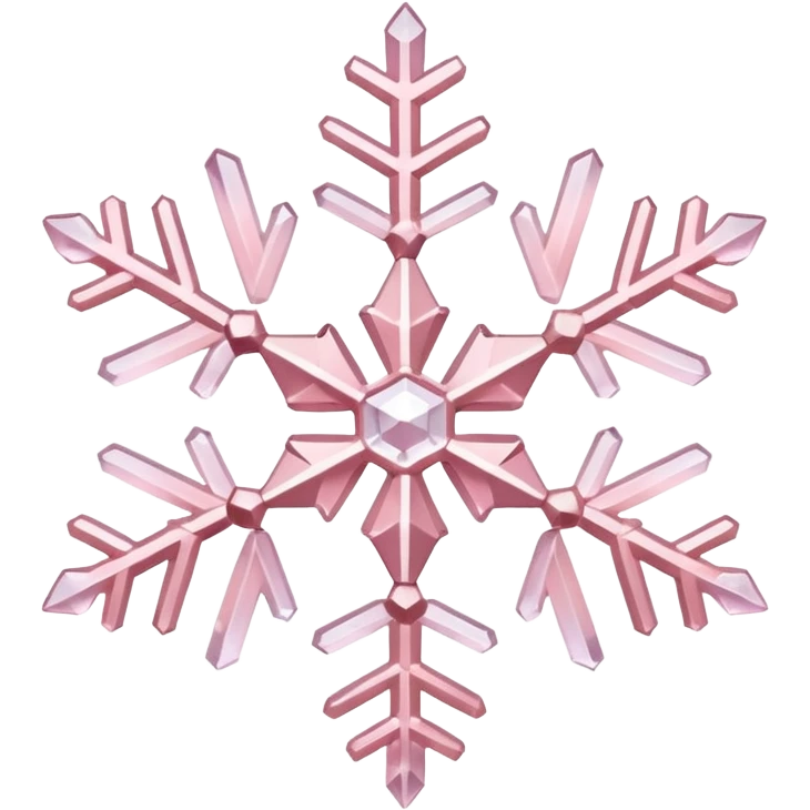 light pink snowflake emoji