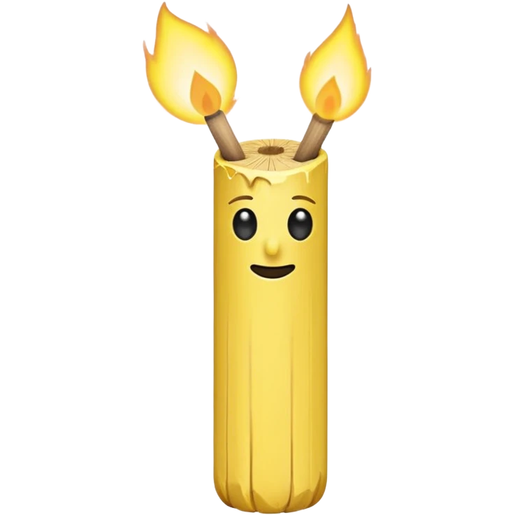 Matchstick without face emoji