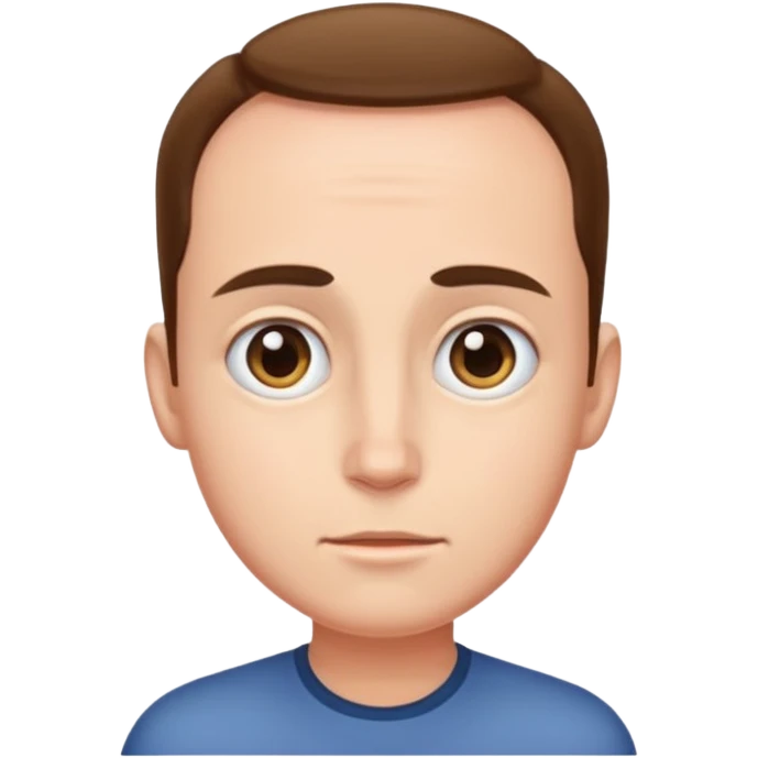 person with a really big forehead  emoji