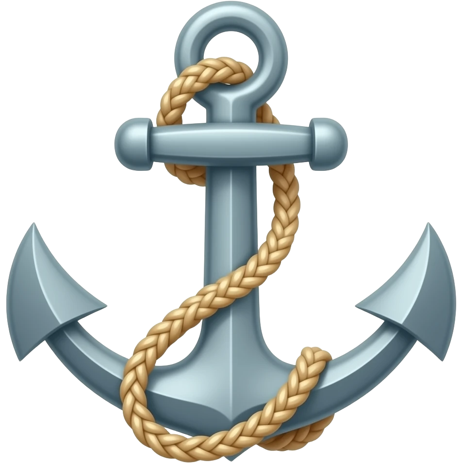 anchor, Coastal grey emoji