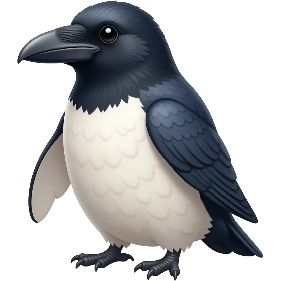 penguin crow fusion emoji