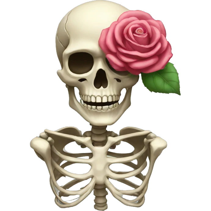 Skeleton Rose emoji