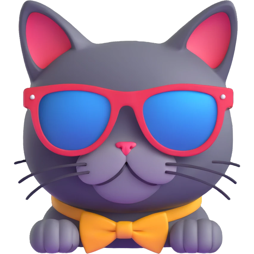 cat wearing sunglasses emoji