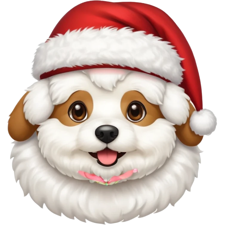 Bichon frisé emoji for x-mas emoji