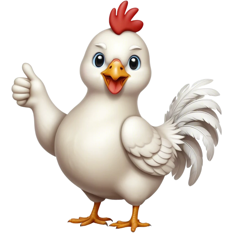 Chicken thumbs up emoji
